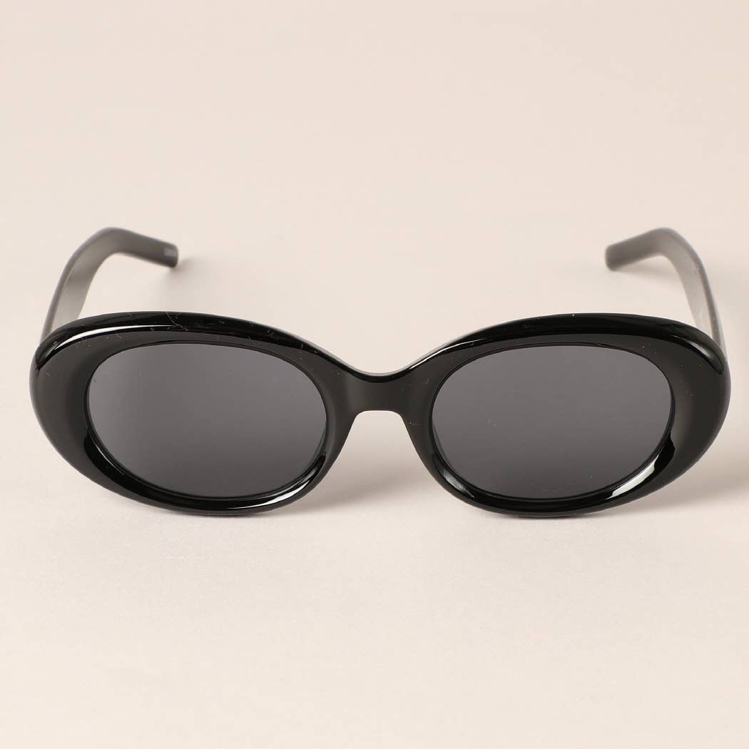 Kaelyn - Rounded Bold Frame Sunglasses