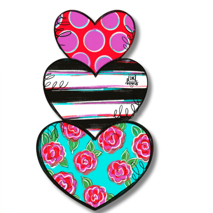 Door Hanger Attachment - Heart Stack Mini