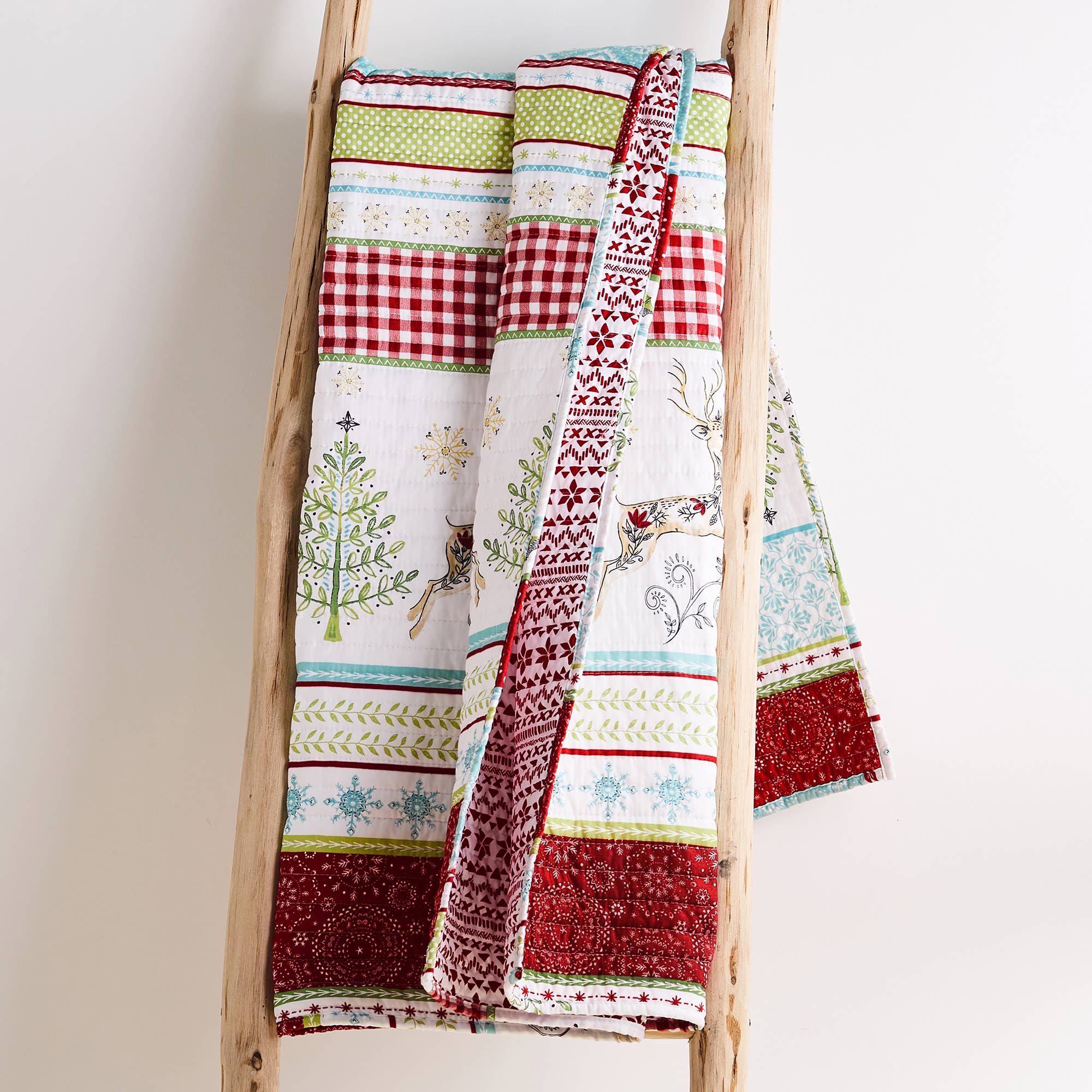 Quilted Throw - Merry & Bright Comet & Cupid