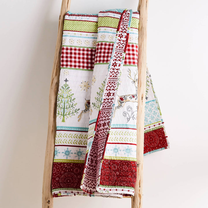 Quilted Throw - Merry & Bright Comet & Cupid