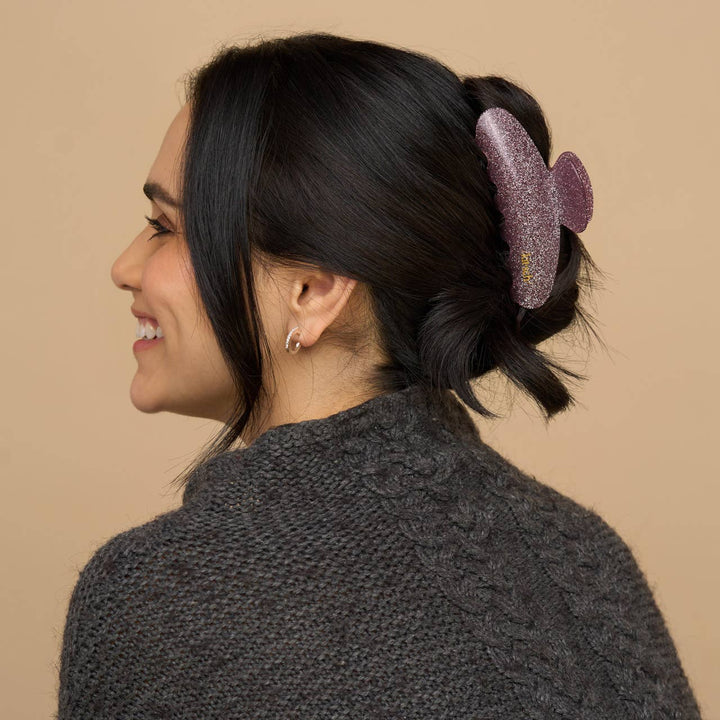 Kitsch - Pink Glitter Claw Clip