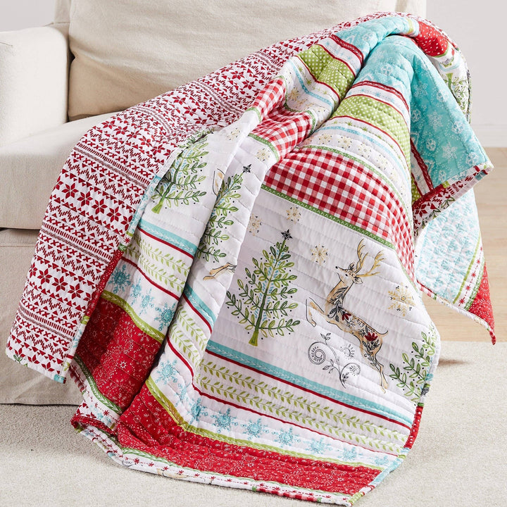 Quilted Throw - Merry & Bright Comet & Cupid
