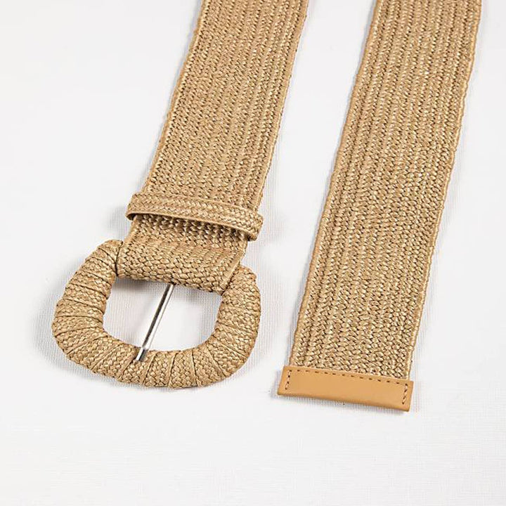 Heidi - Elastic Belt w/ Braided Buckle