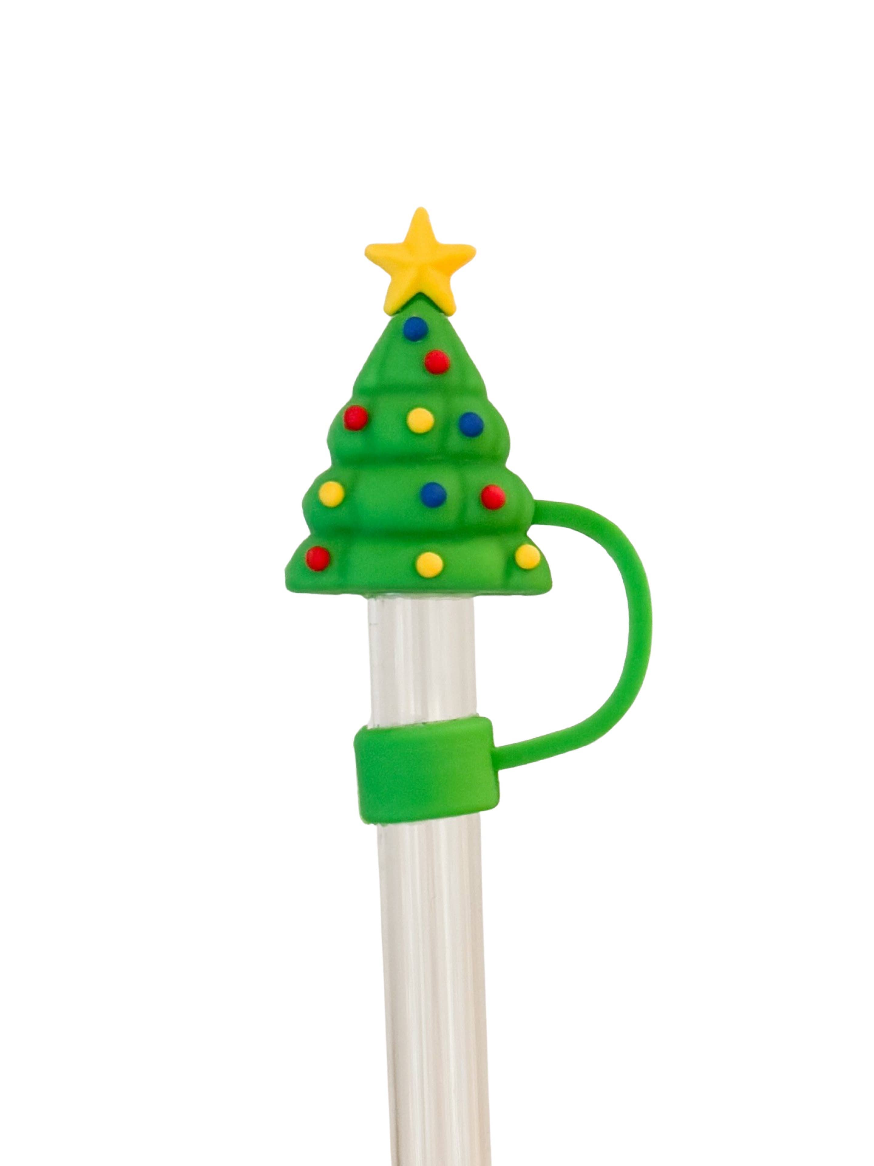 Straw Topper - Christmas Tree