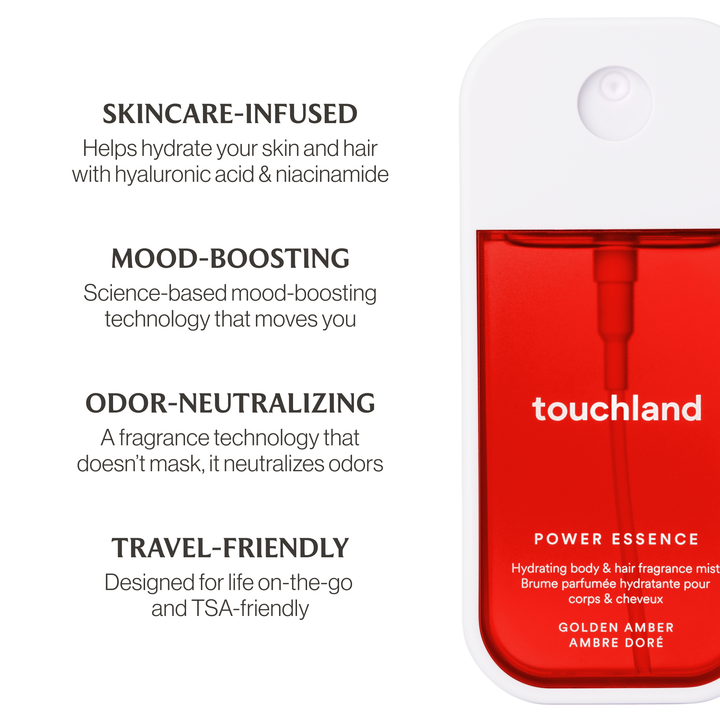 Touchland - Power Essence Body & Hair Fragrance Mist - Golden Amber
