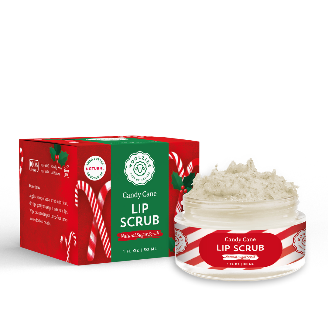 Candy Cane Sugar Lip Scrub | Shea & Cocoa Butter | 1 oz