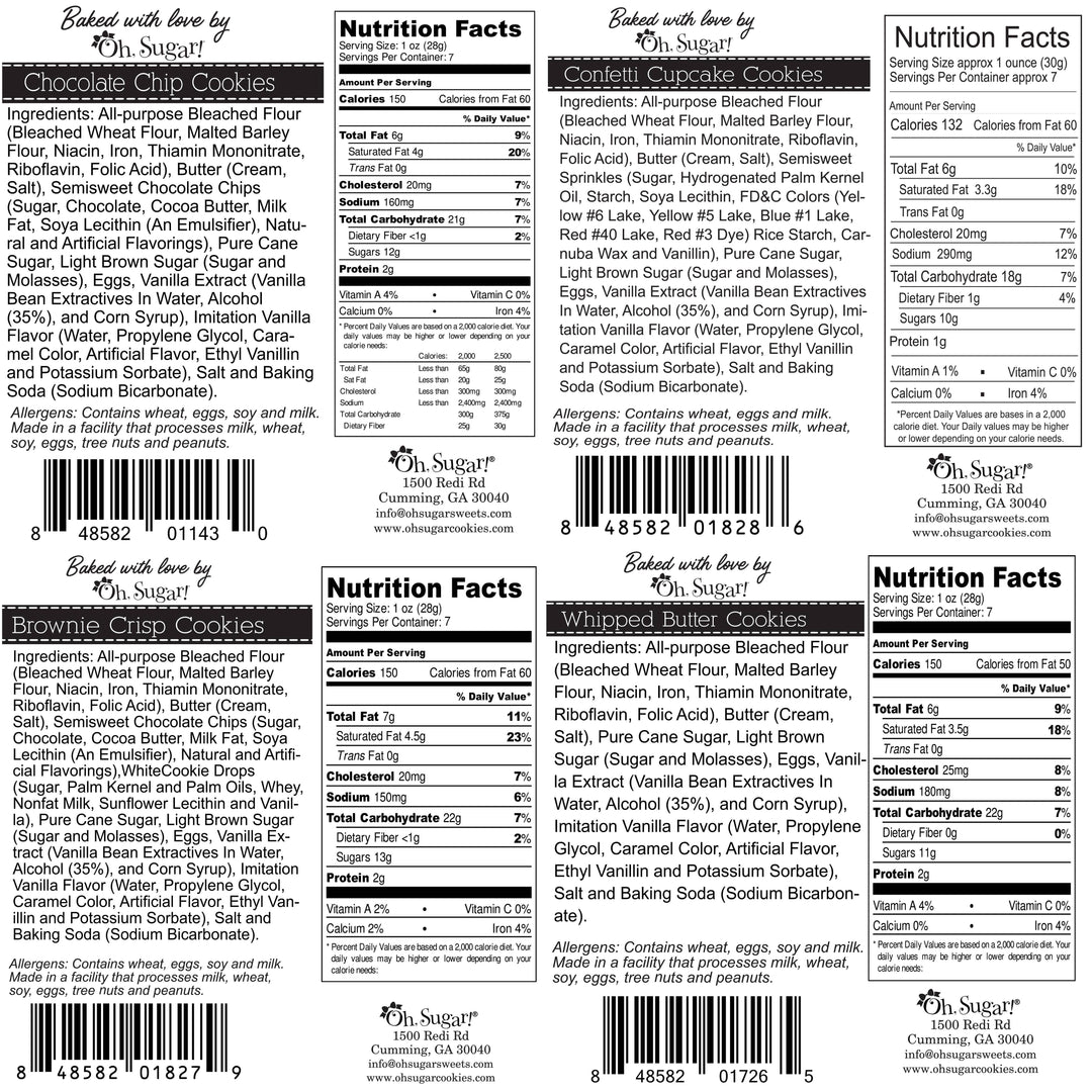 Oh, Sugar! - Christmas Cookie Mason Jar Pouches