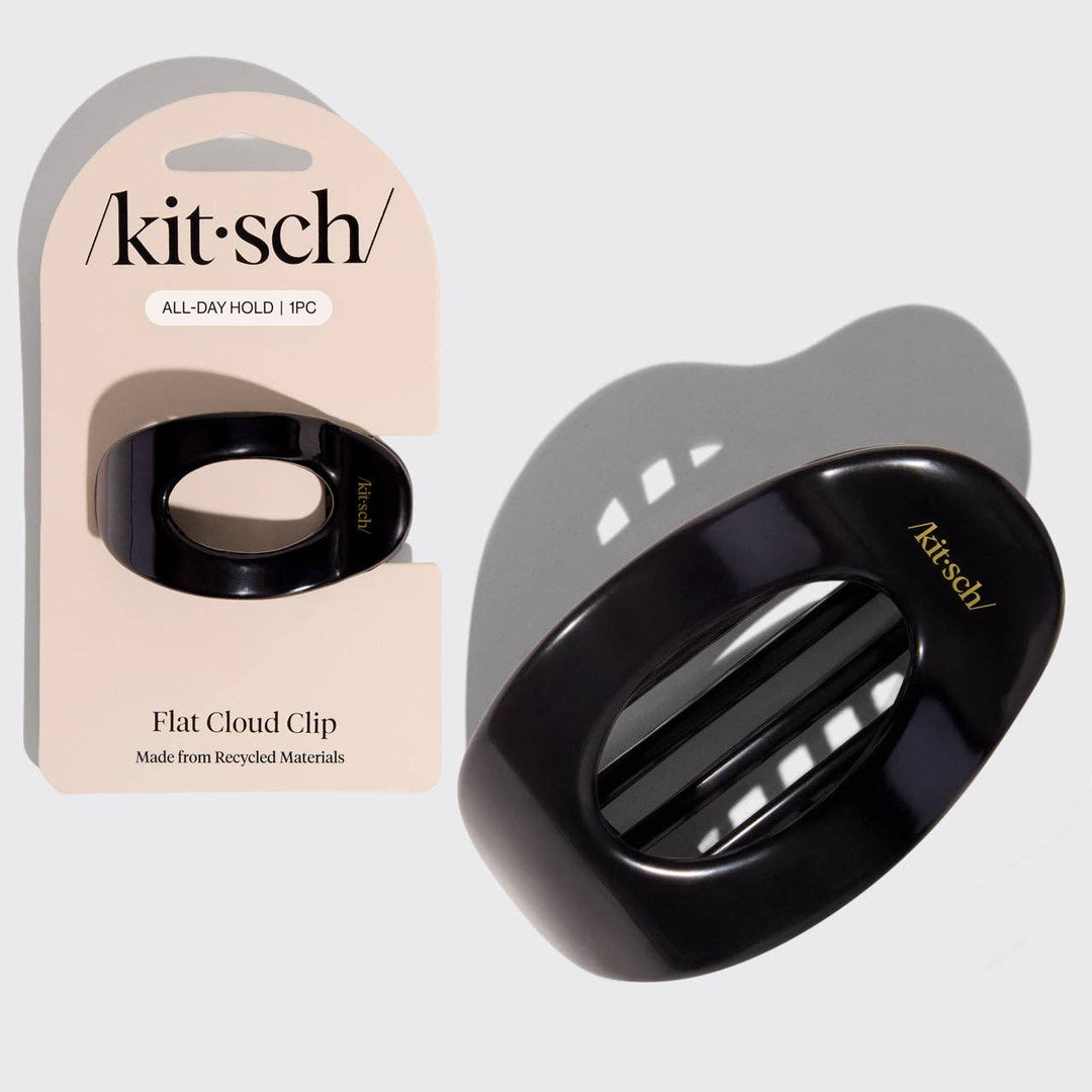 Kitsch - Black Flat Cloud Claw Clip - Small