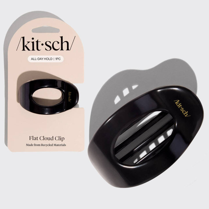Kitsch - Black Flat Cloud Claw Clip - Small