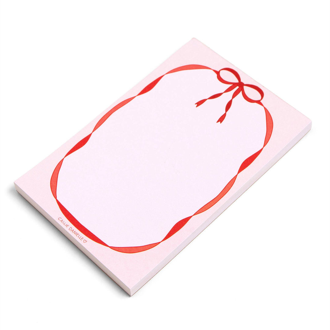 Notepad - Red Bow