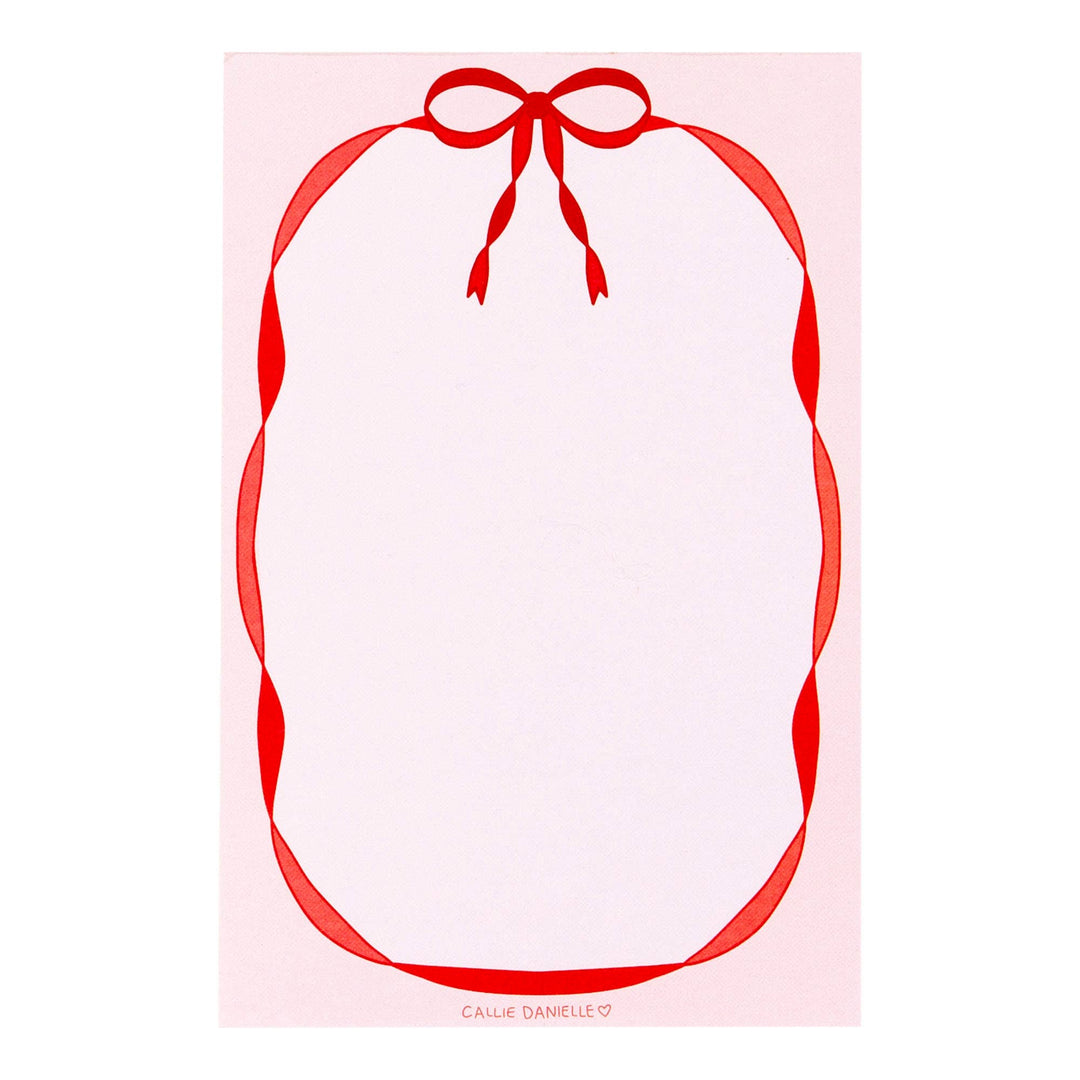 Notepad - Red Bow