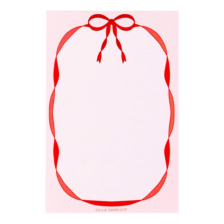 Notepad - Red Bow