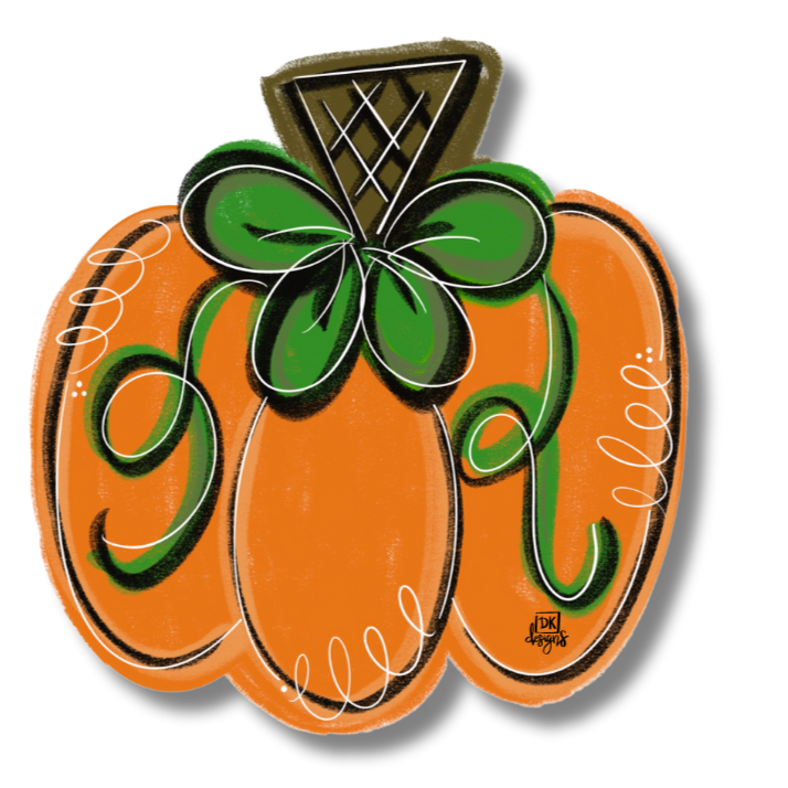 Door Hanger Attachment - Pumpkin & Vines