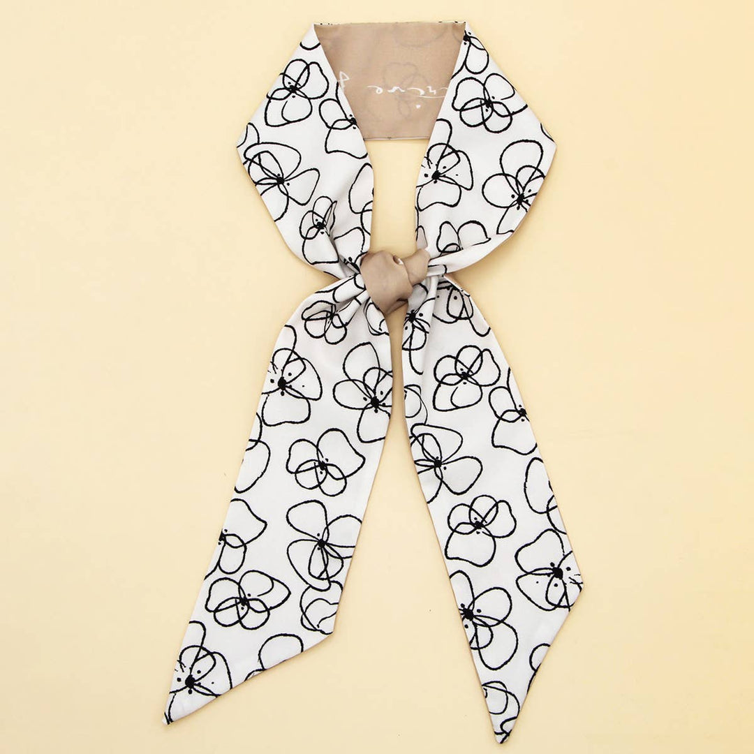 Josie - Silk Like Scarf (Floral)