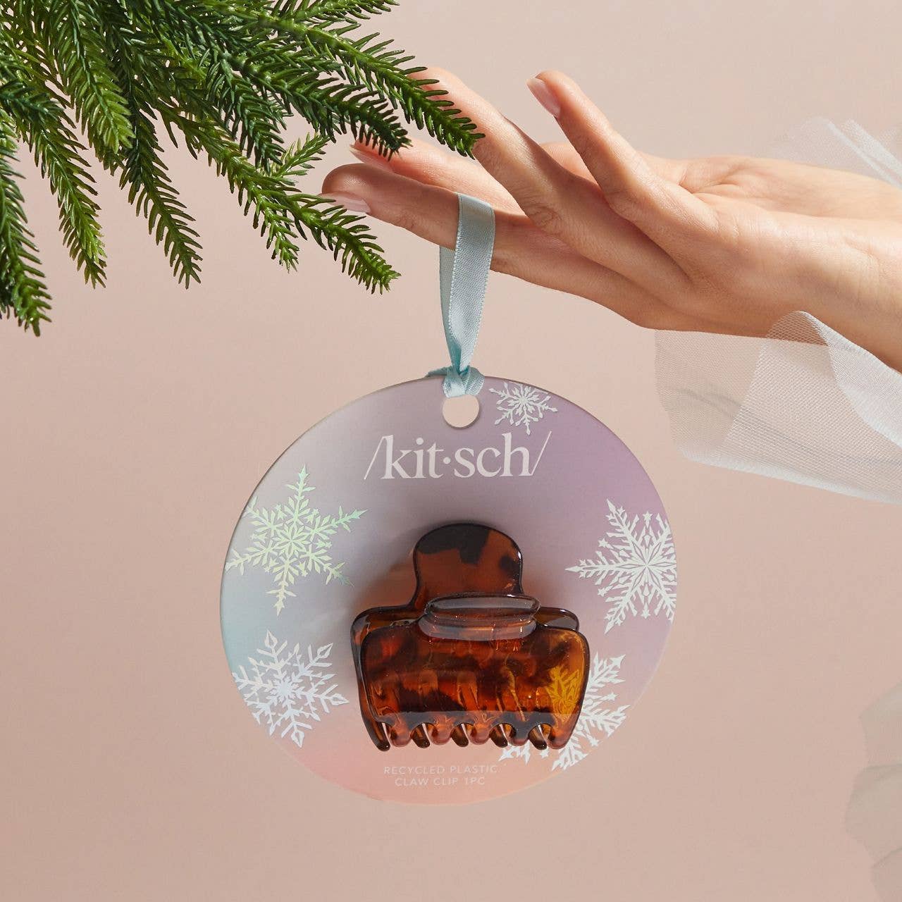 Kitsch - Holiday Recycled Plastic Claw Clip 1pc - Tort