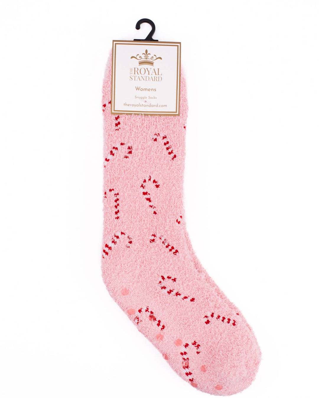 Candy Cane Fuzzy Socks