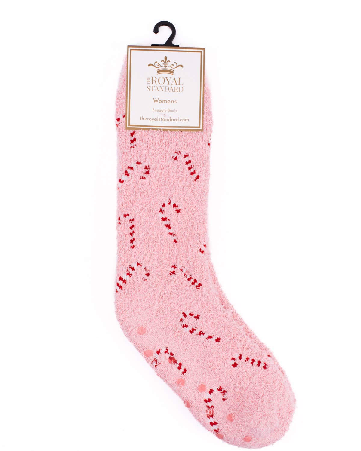 Candy Cane Fuzzy Socks