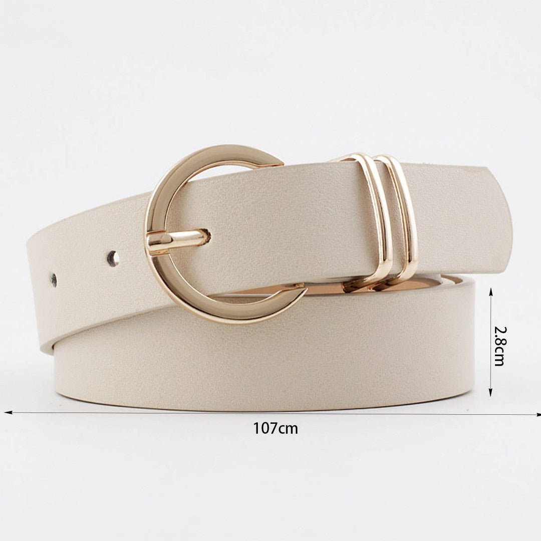 Karri - Double Loop Belt (Beige)