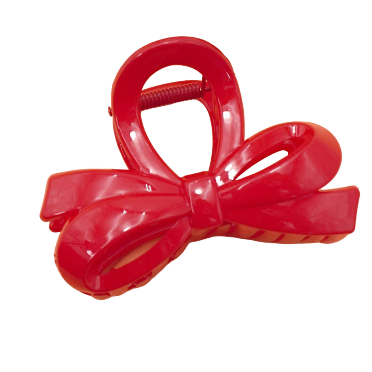 Red Bow Claw Clip