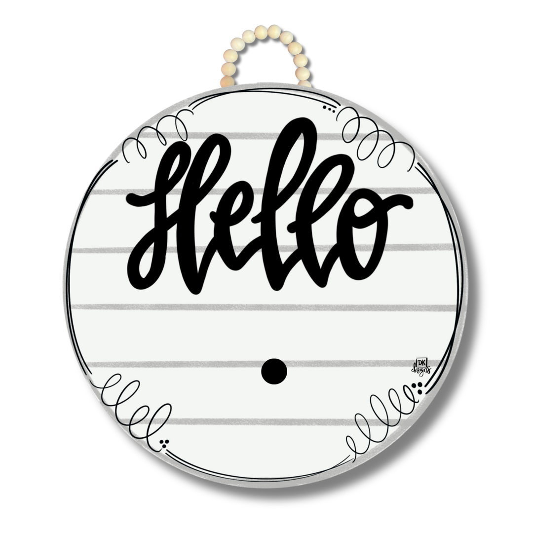 Shiplap "Hello" Hanger
