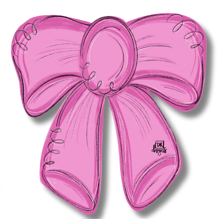 Door Hanger Attachment - Pink Bow