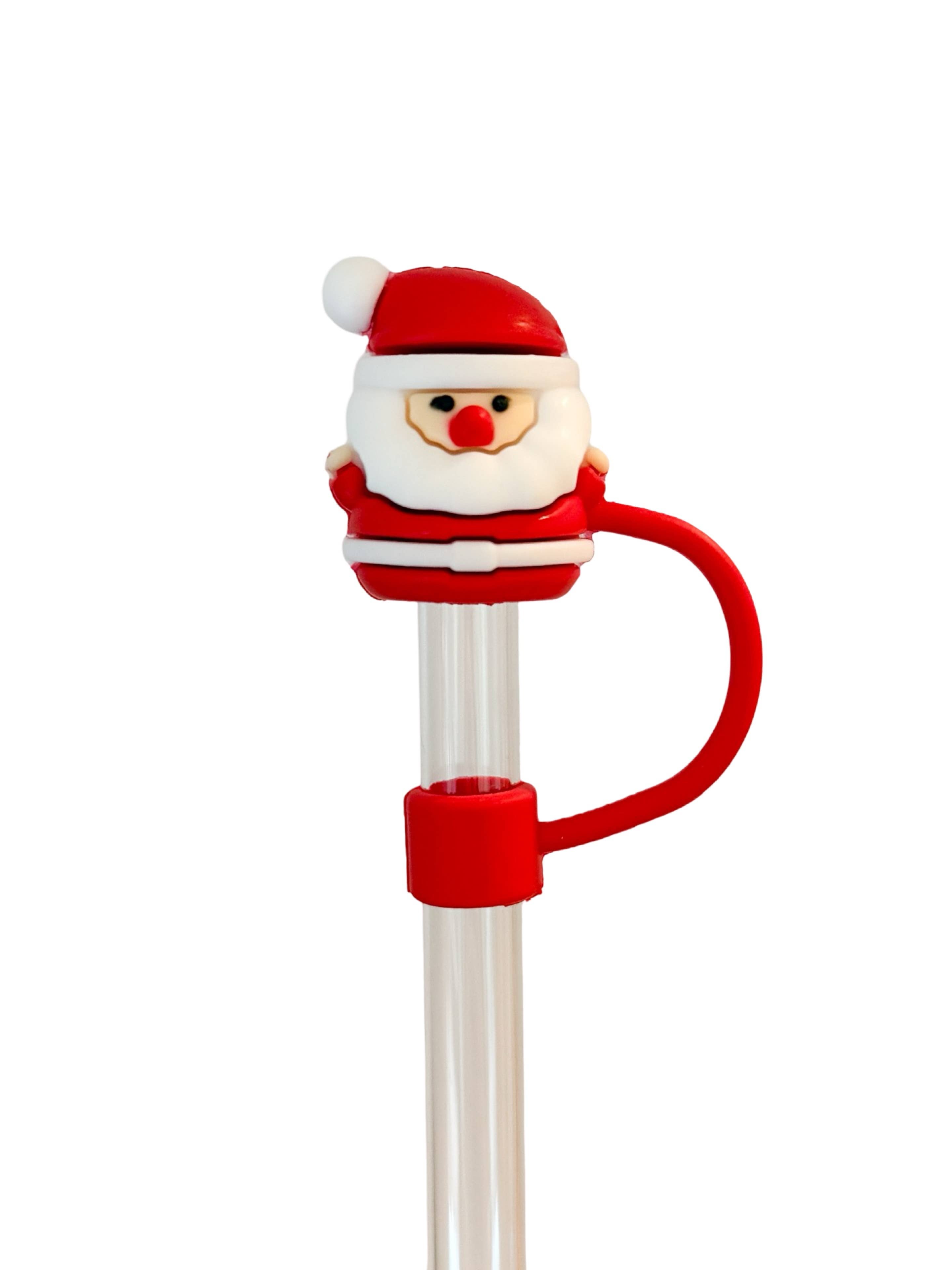 Straw Topper - Santa