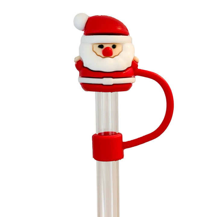 Straw Topper - Santa
