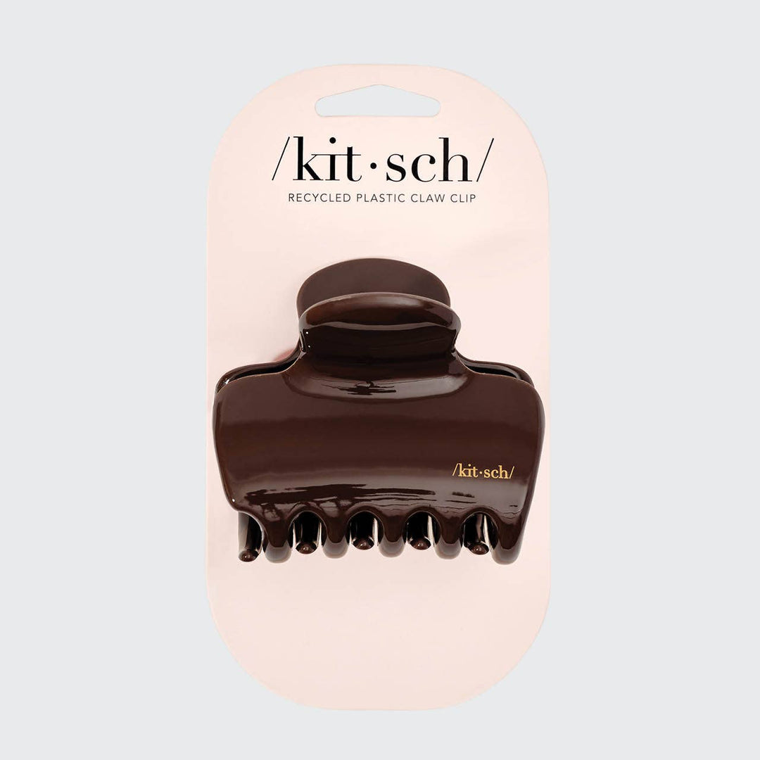 Kitsch - Recycled Plastic Puffy Cloud Claw Clip - Chocolate