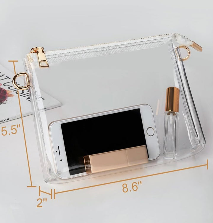 Violet - Clear Stadium Crossbody Bag