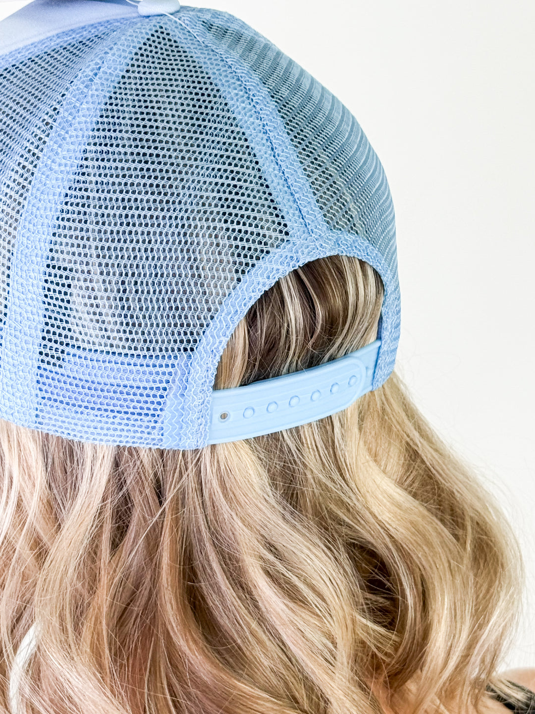 American Sweetheart Trucker Hat - (Baby Blue)