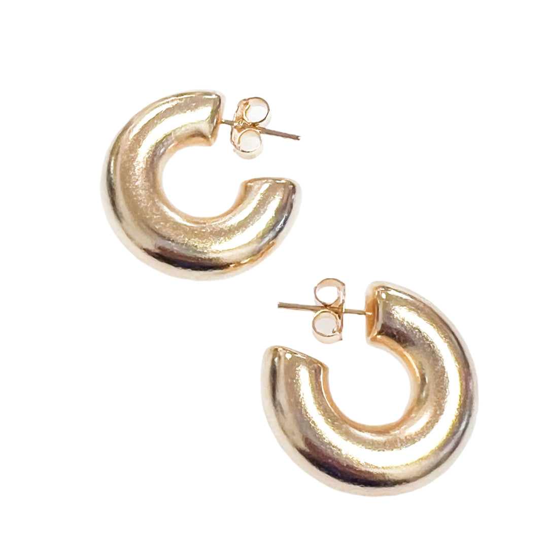 Harper - Chunky Gold Hoop Earrings