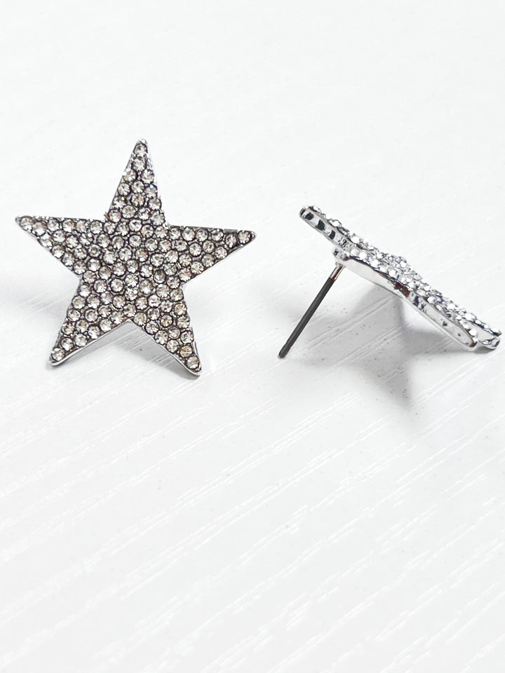 Darian - Rhinestone Star Earrings
