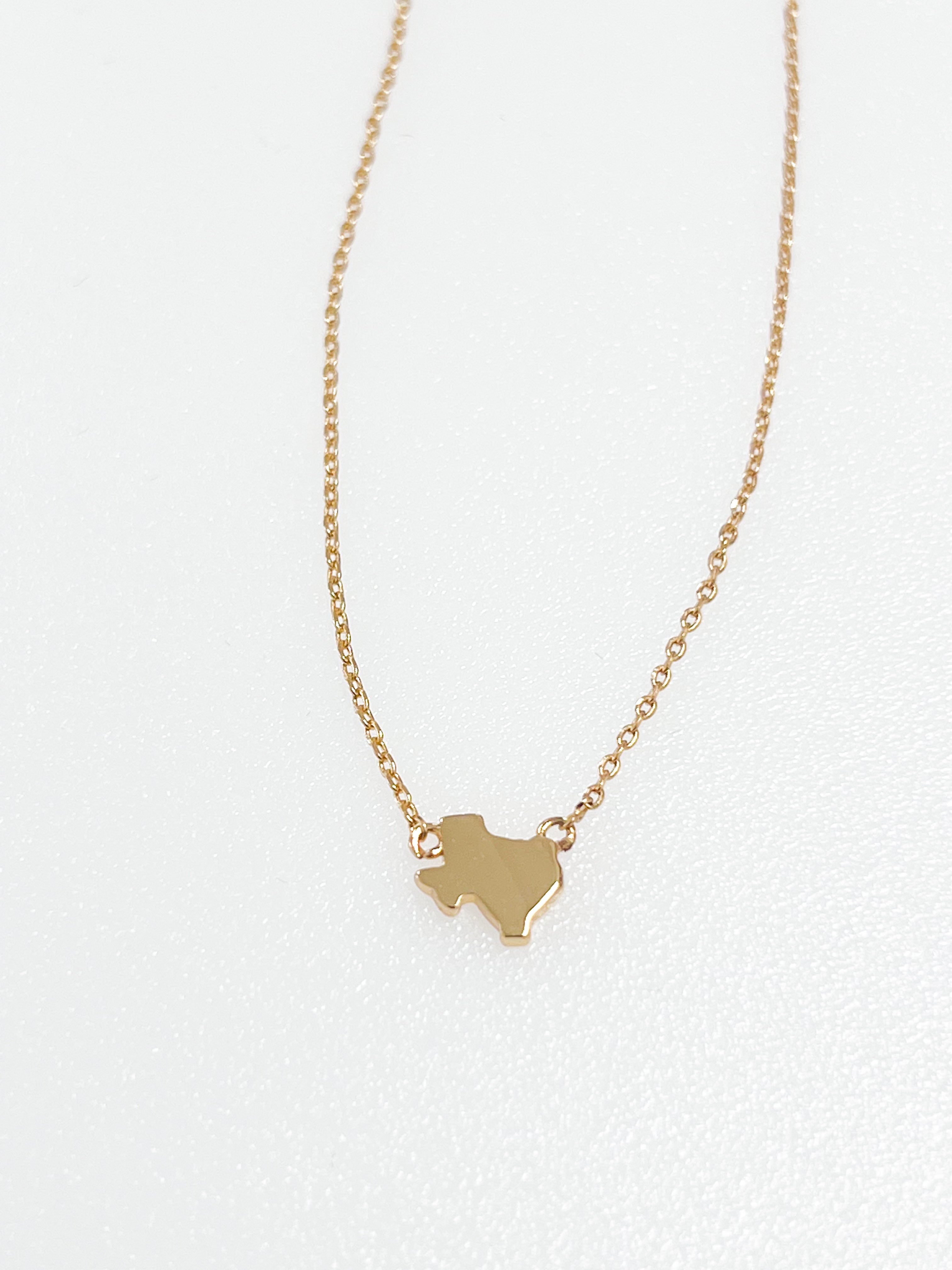 Jodi - Dainty Gold Texas Necklace