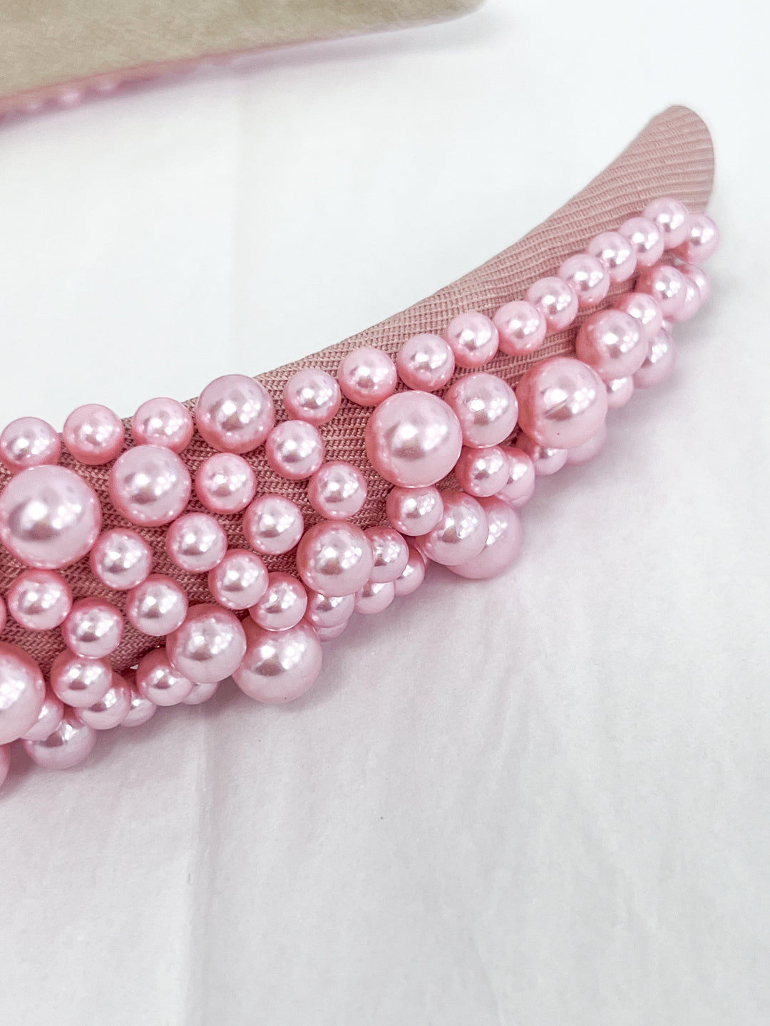 Kati - Chunky Pearl Headband (Pink)