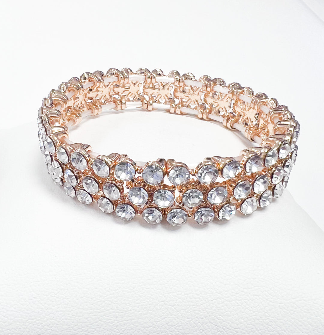Margot - Elasticized Rhinestone Bracelet