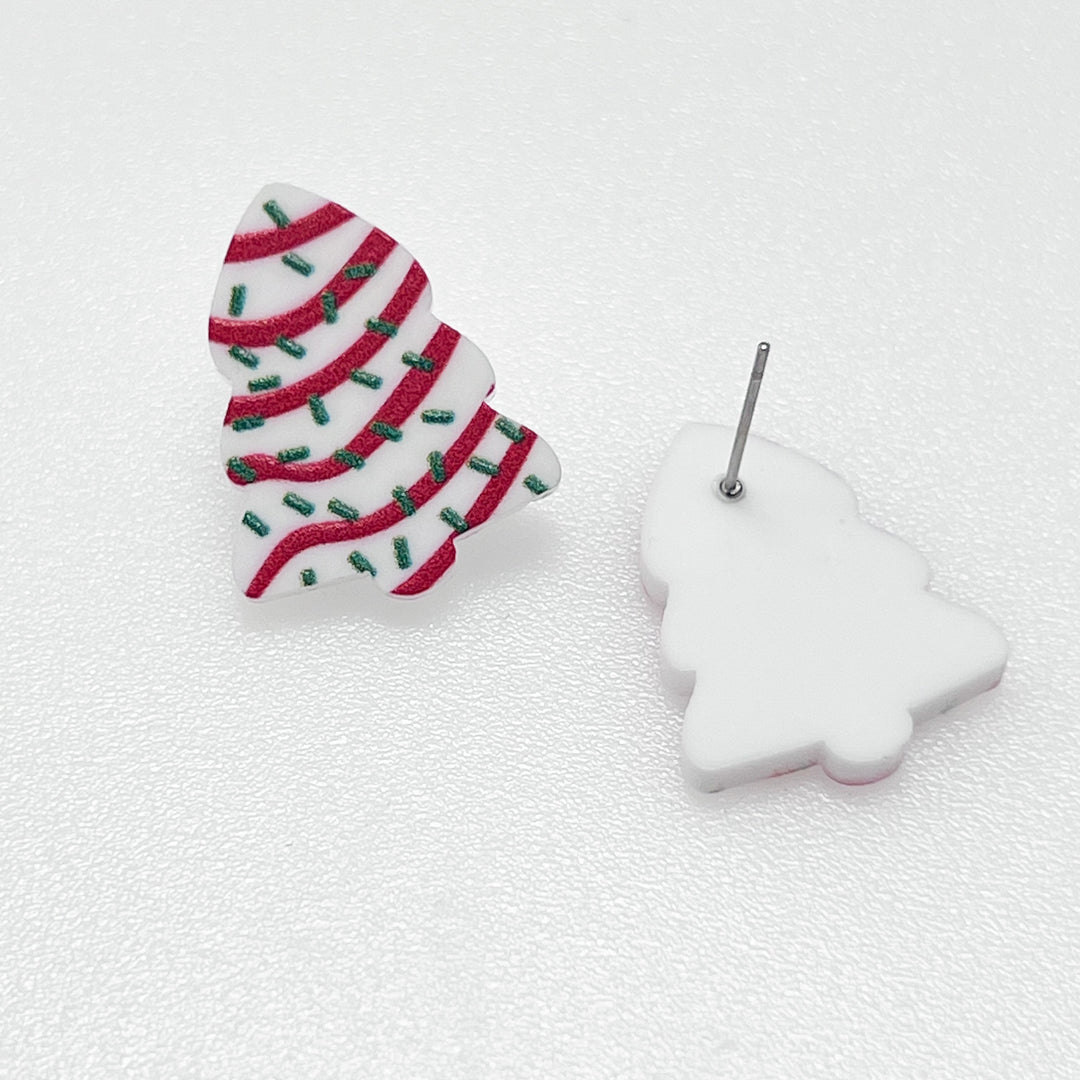 Christmas Earrings - Christmas Tree Cakes