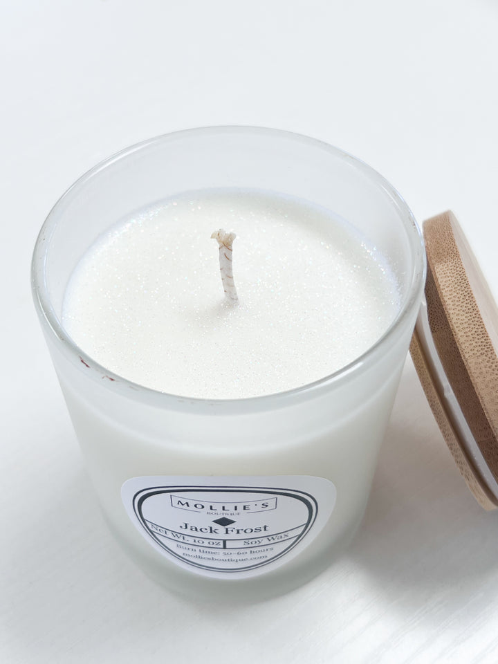 Jack Frost Christmas Candle 10 oz.