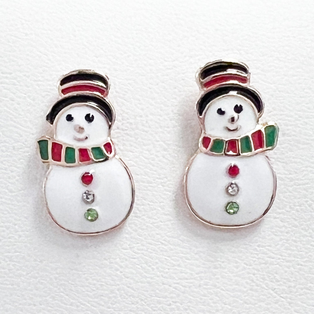 Christmas Earrings - Snowman