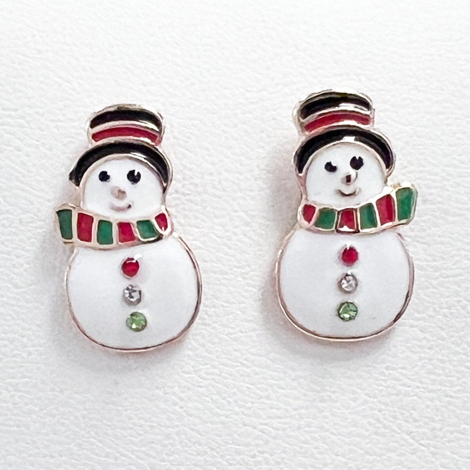 Christmas Earrings - Snowman