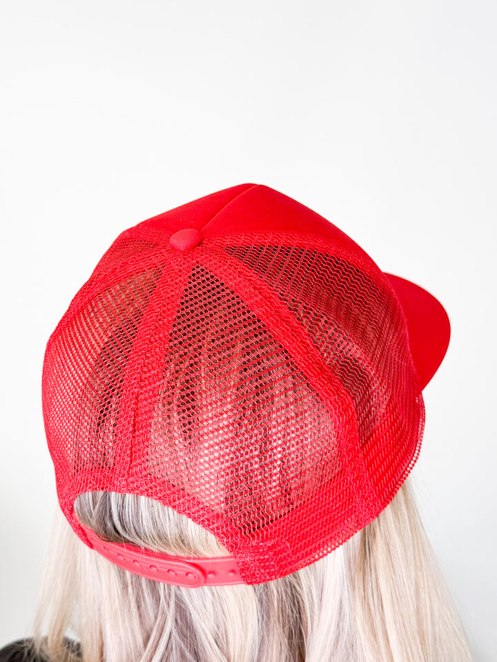 American Sweetheart Trucker Hat - (Red)