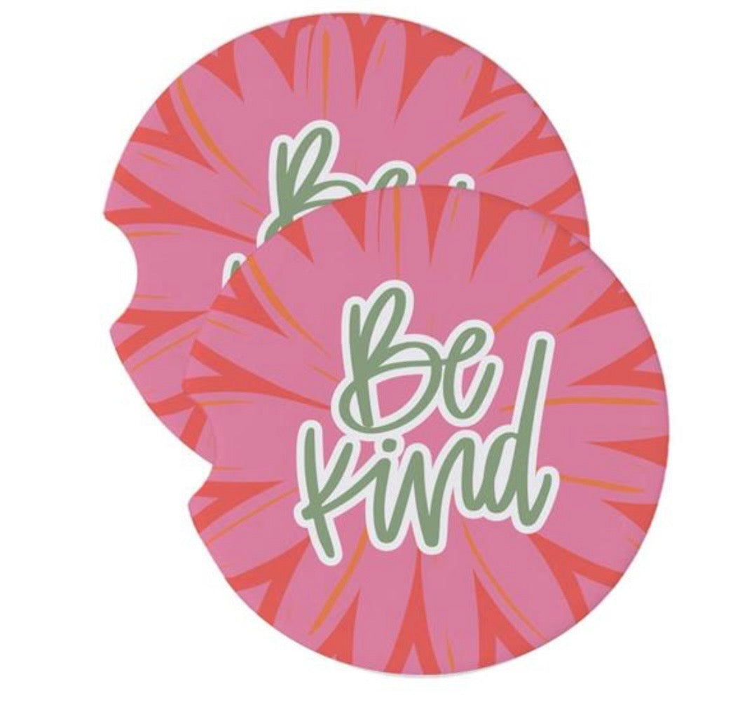 Car Coaster Set - Be Kind