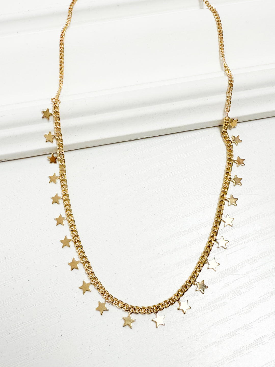 Kim - Gold Star Necklace