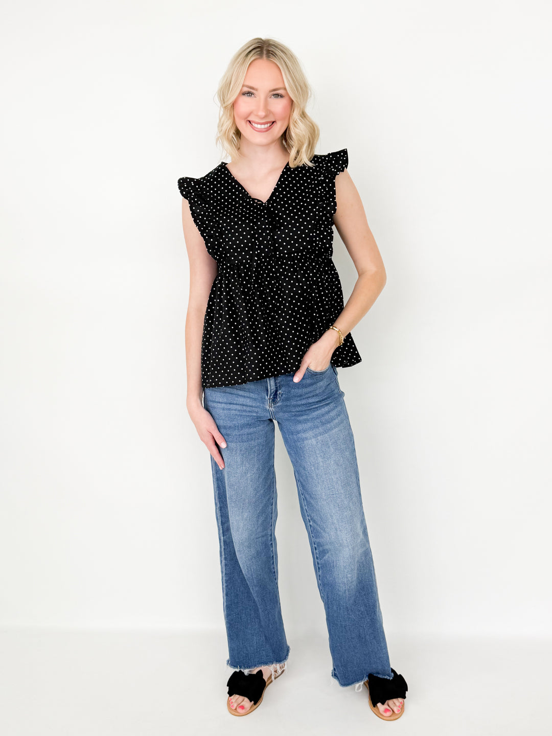 Gabriella - Polka Dot Top