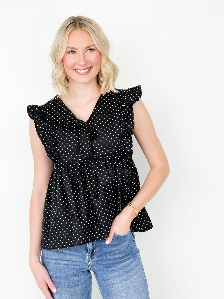 Gabriella - Polka Dot Top