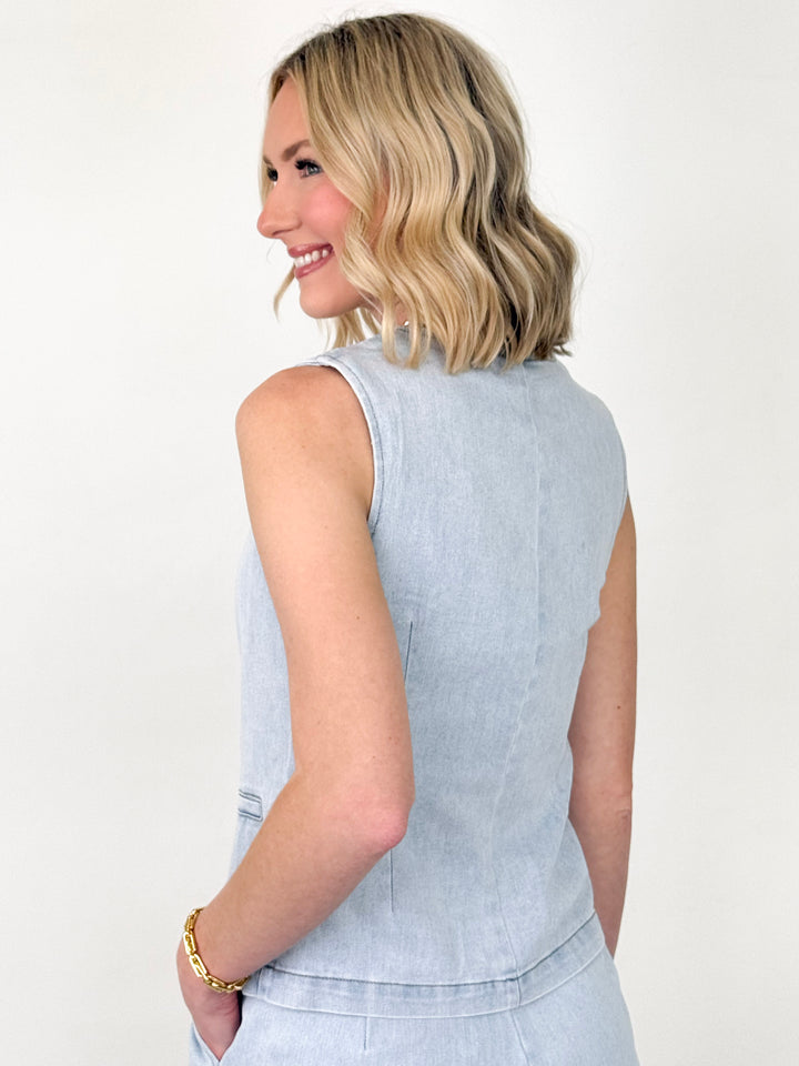 Erika - Light Washed Denim Set