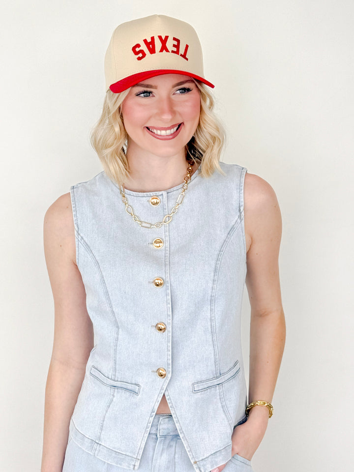 Erika - Light Washed Denim Set