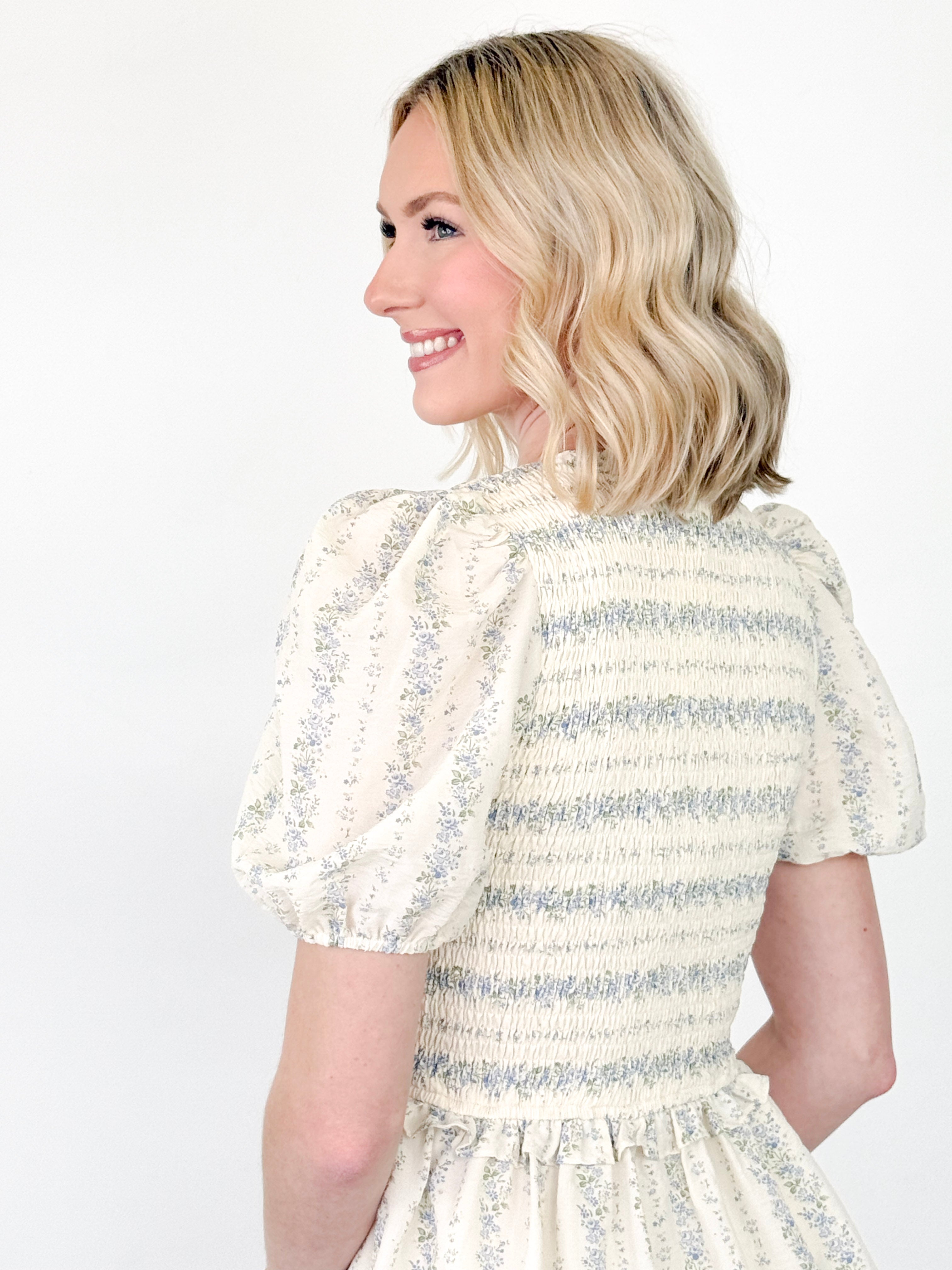 Sheila - Floral Smocked Dress