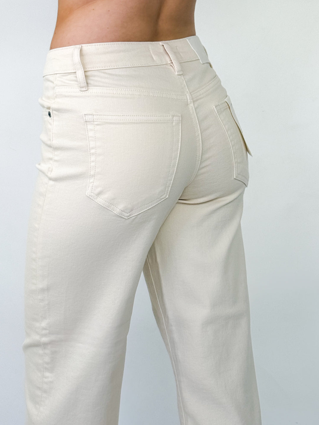 Logan - Dad Jeans (Cream)