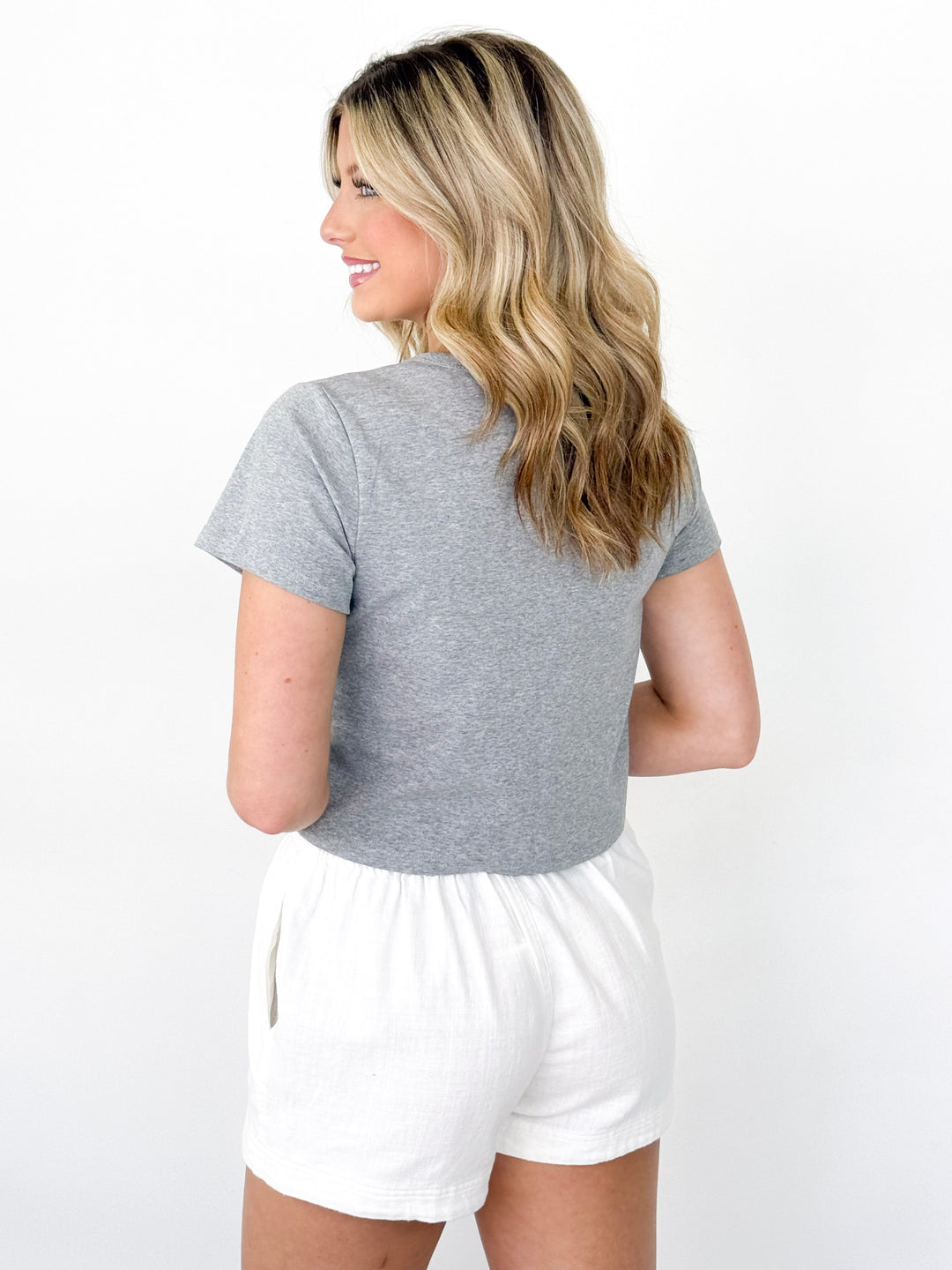 Robin - Cherry Embroidery Baby Tee