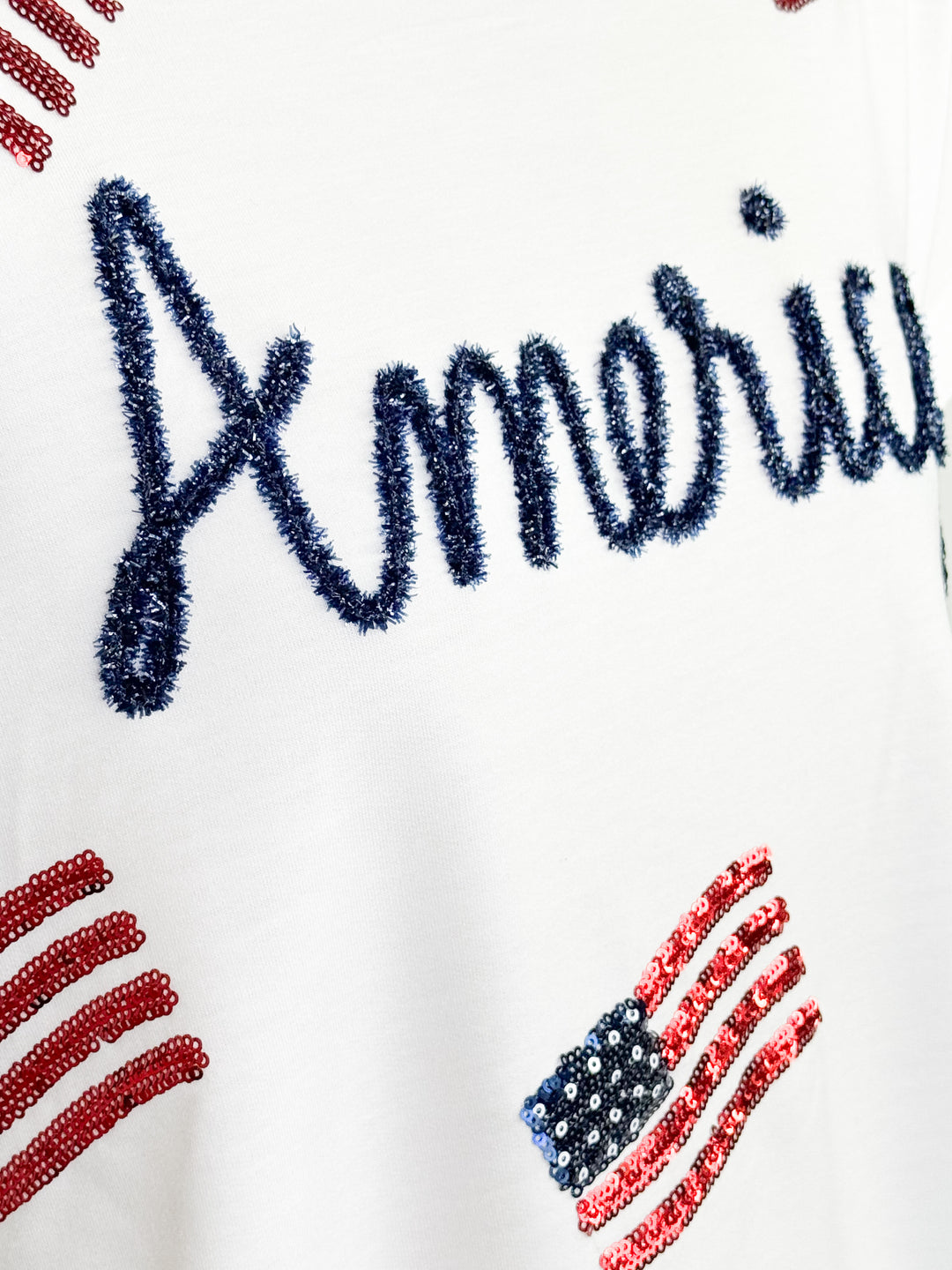 Sequin America Short Set